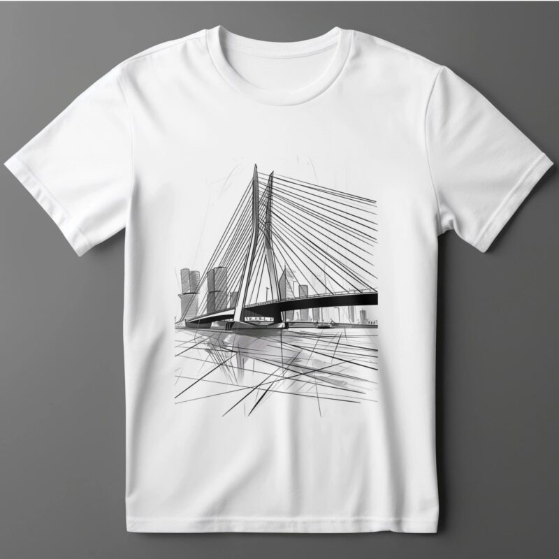 Printed unisex T-shirt, "Rotterdam", Netherlands T-shirt