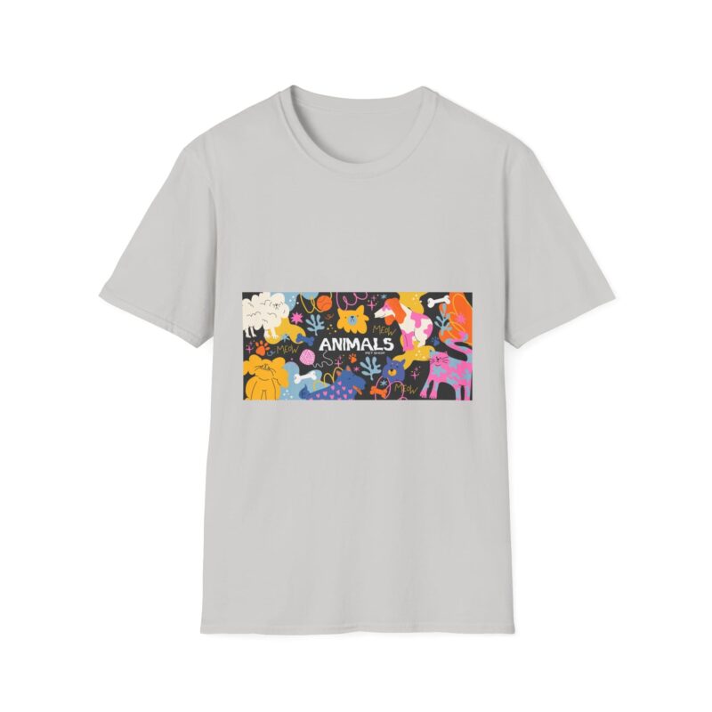 Vibrant Animalia Cotton Printed Unisex T-shirt