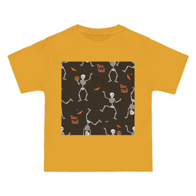 Trick or Treat Skeletons Cotton Printed Unisex T-shirt