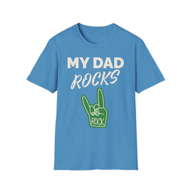 My Dad Rocks Cotton Printed Unisex T-shirt